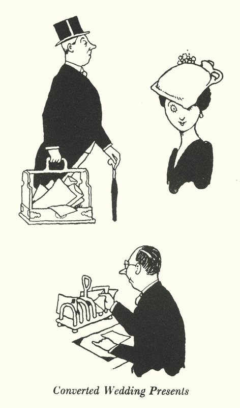 Regali di nozze convertiti (litografia) da William Heath Robinson