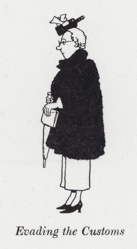 Evitando la dogana da William Heath Robinson