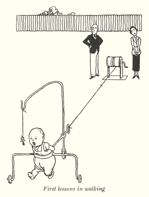 Prime lezioni di camminata da William Heath Robinson