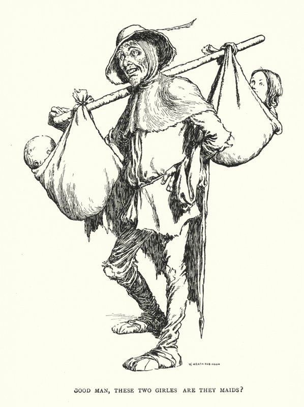 Buon uomo, queste due ragazze sono vergini? da William Heath Robinson