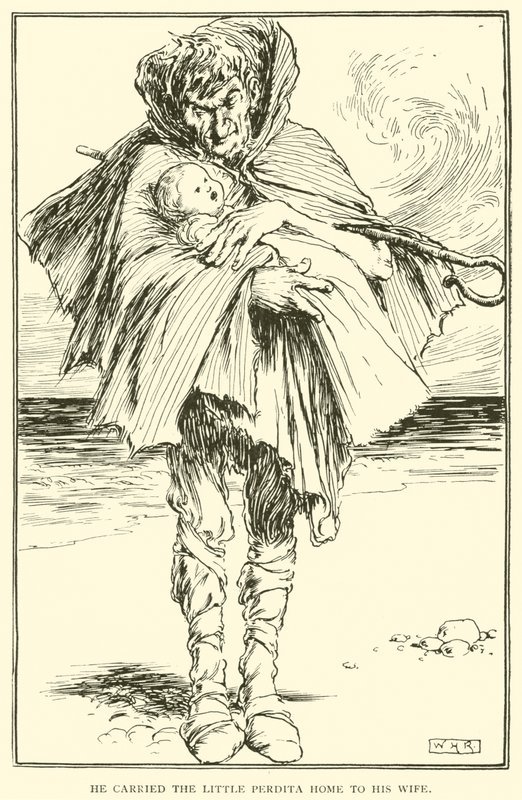 Ha portato la piccola Perdita a casa da sua moglie da William Heath Robinson