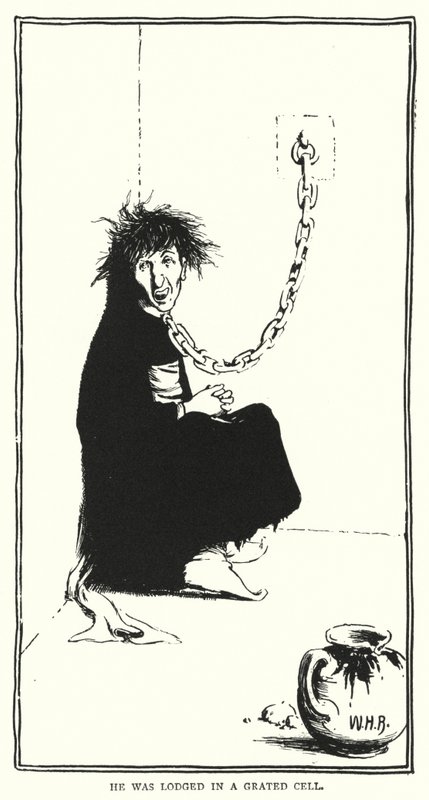 Era alloggiato in una cella con grate da William Heath Robinson