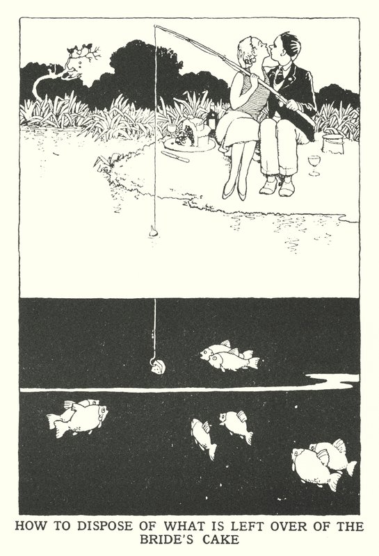 Come smaltire ciò che resta della torta della sposa da William Heath Robinson