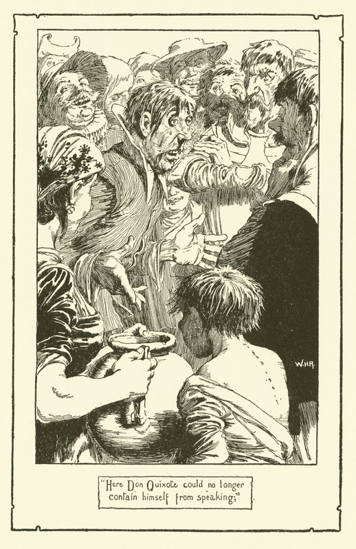 Illustrazione per Don Chisciotte da William Heath Robinson