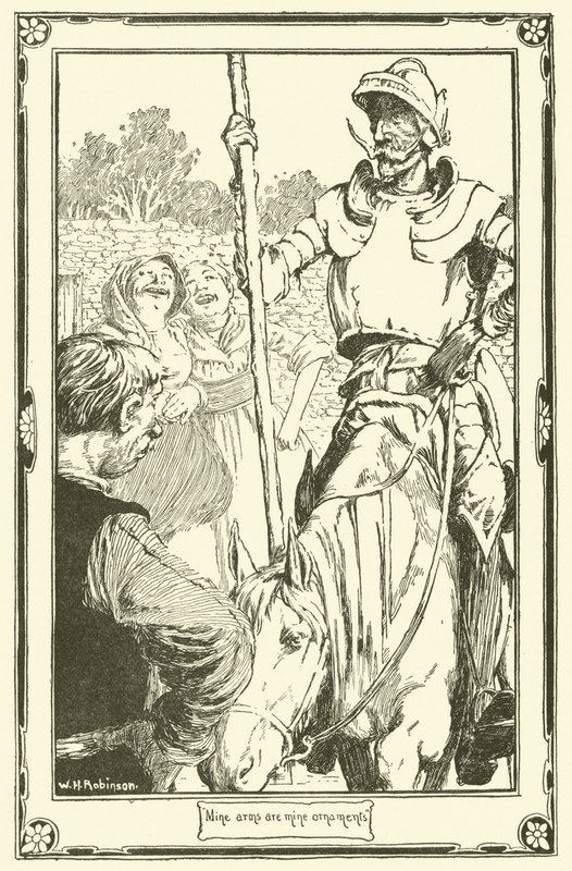 Illustrazione per Don Chisciotte da William Heath Robinson