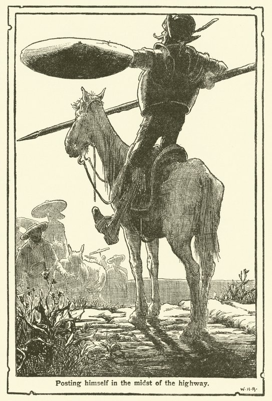 Illustrazione per Don Chisciotte da William Heath Robinson