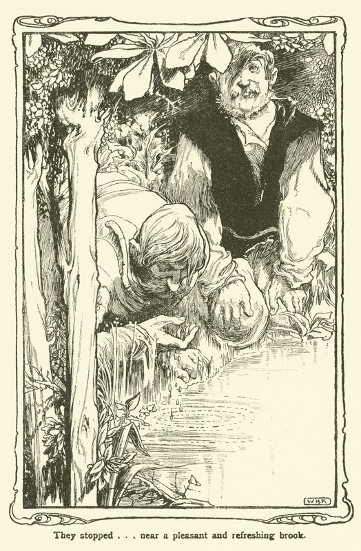 Illustrazione per Don Chisciotte da William Heath Robinson