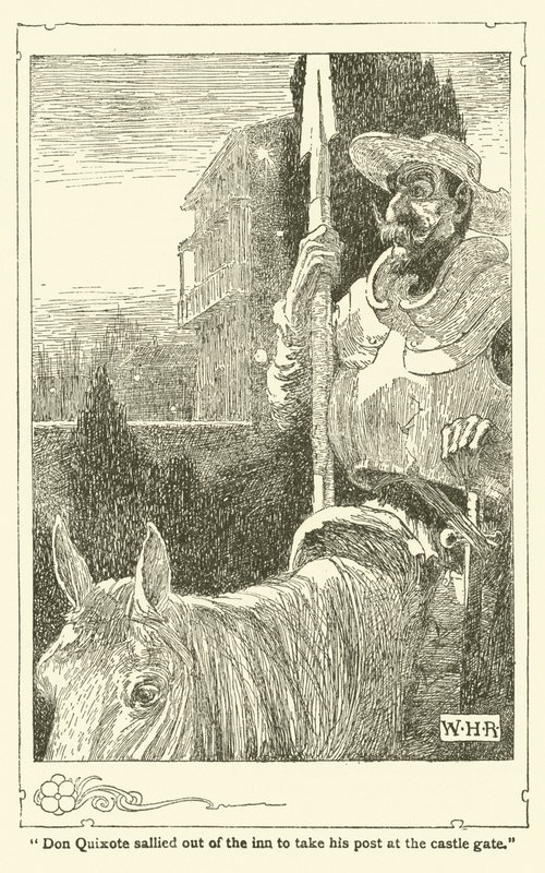 Illustrazione per Don Chisciotte da William Heath Robinson
