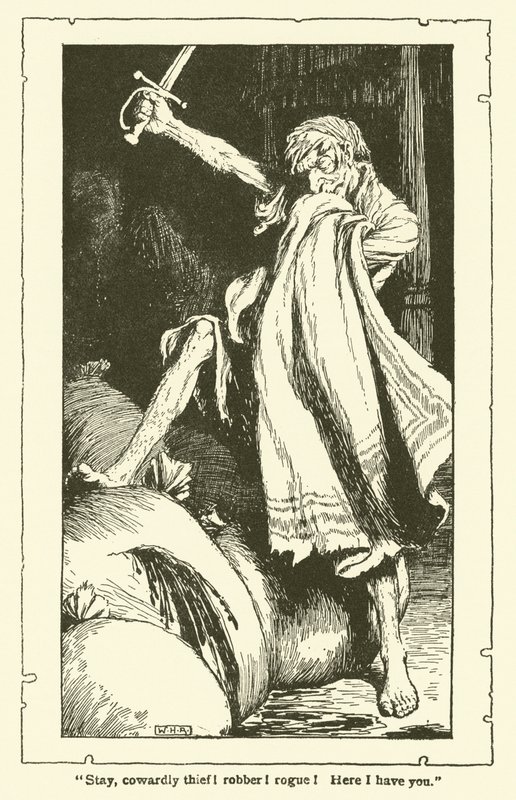 Illustrazione per Don Chisciotte da William Heath Robinson