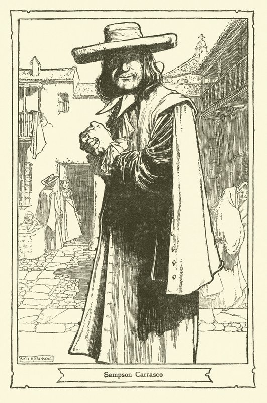 Illustrazione per Don Chisciotte da William Heath Robinson