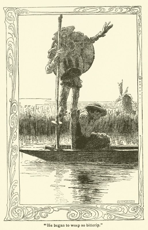 Illustrazione per Don Chisciotte da William Heath Robinson