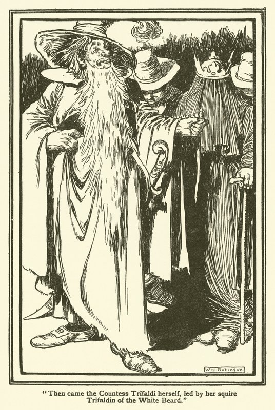 Illustrazione per Don Chisciotte da William Heath Robinson