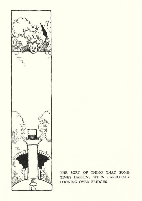Illustrazione per Railway Ribaldry di W Heath Robinson da William Heath Robinson