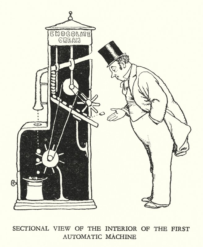 Illustrazione per Railway Ribaldry di W Heath Robinson (litografia) da William Heath Robinson