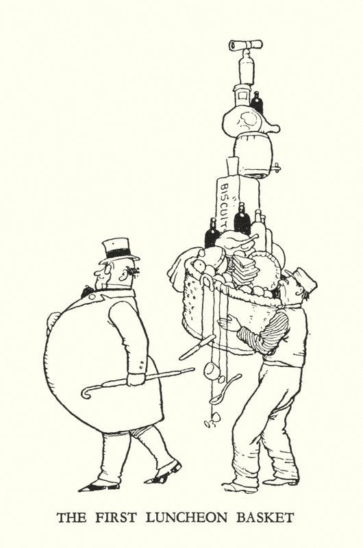 Illustrazione per Railway Ribaldry di W Heath Robinson (litografia) da William Heath Robinson