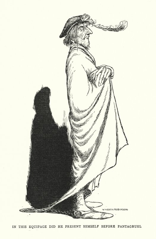 In questo equipaggio si presentò davanti a Pantagruel da William Heath Robinson