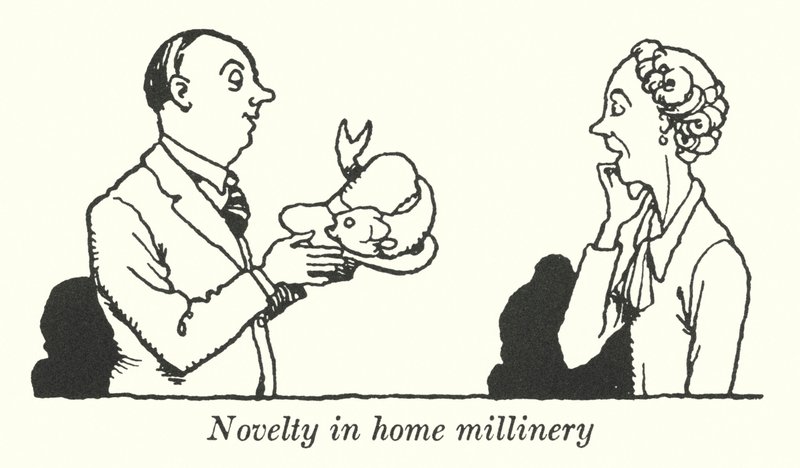 Novità nella modisteria domestica (litografia) da William Heath Robinson