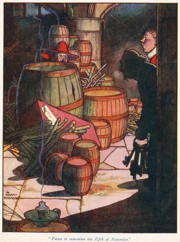 Per Favore Ricorda il Cinque di Novembre da William Heath Robinson