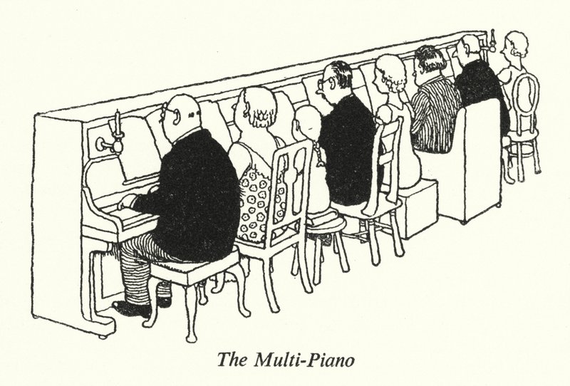 Il multi-piano da William Heath Robinson