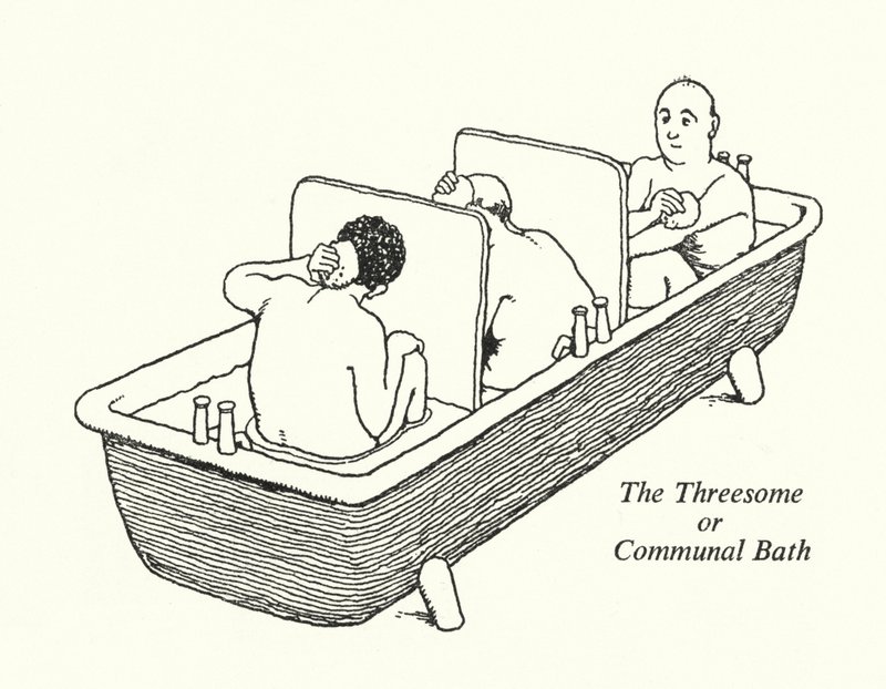 Il trio o bagno comunitario da William Heath Robinson