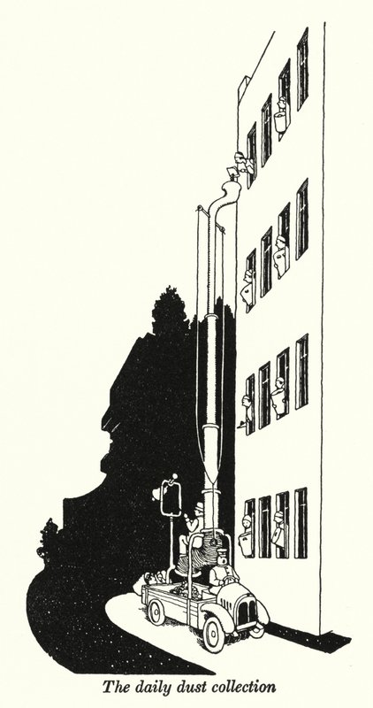 La raccolta quotidiana della polvere da William Heath Robinson
