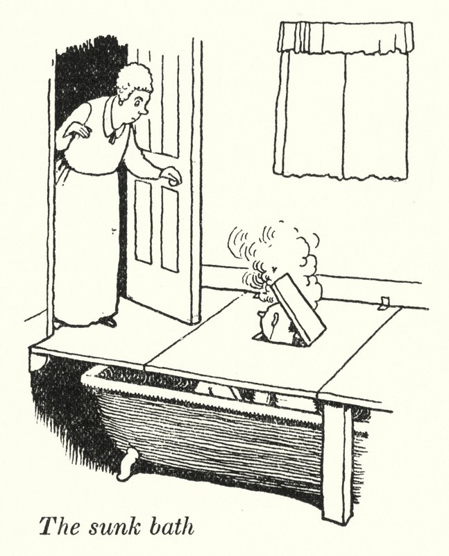 Il bagno sommerso da William Heath Robinson