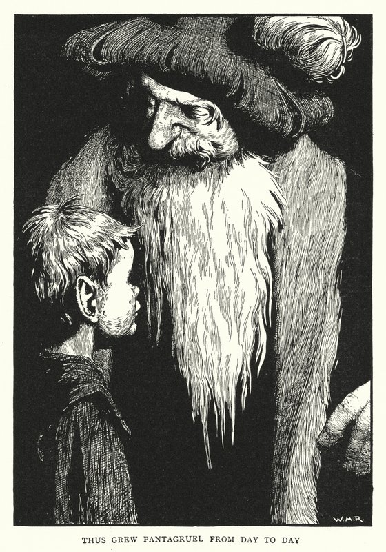 Così cresceva Pantagruel di giorno in giorno da William Heath Robinson