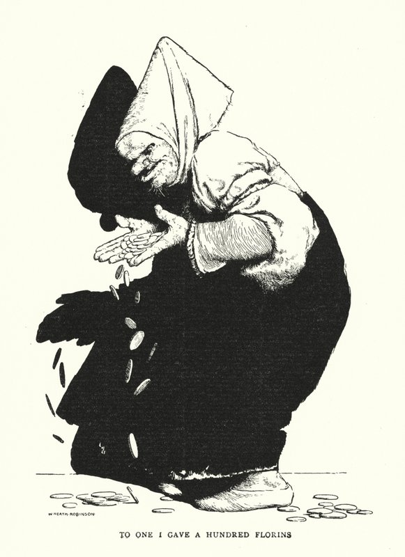A uno ho dato cento fiorini (litografia) da William Heath Robinson