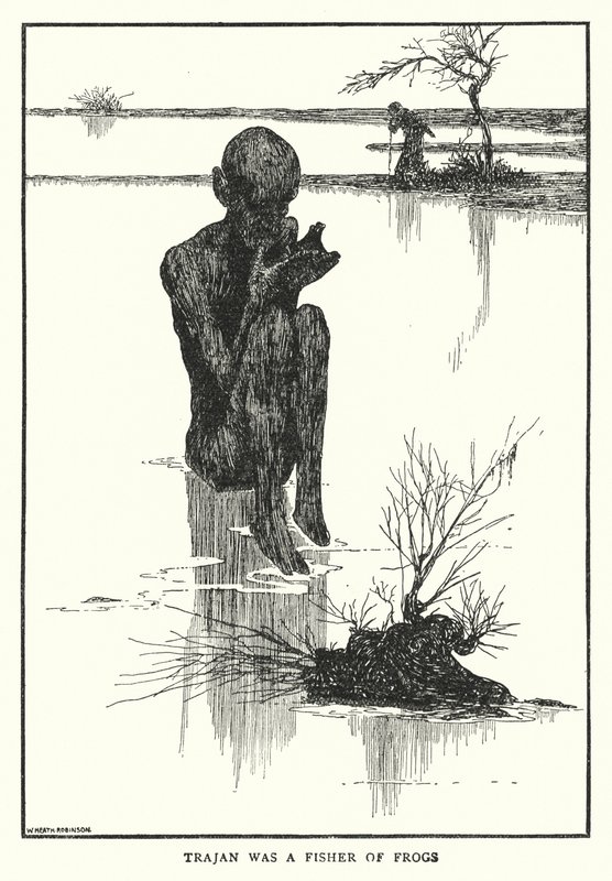 Traiano era un pescatore di rane da William Heath Robinson
