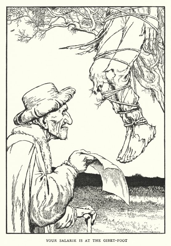 Il tuo salario è ai piedi del patibolo da William Heath Robinson