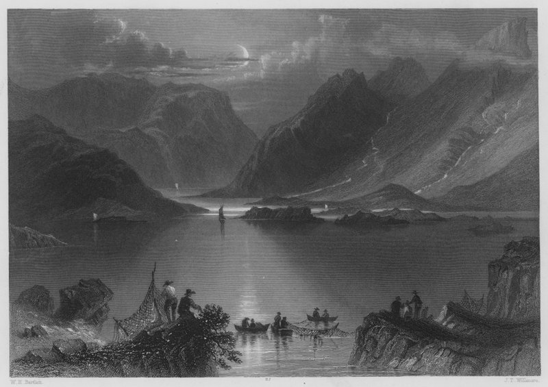 Testa delle Killeries, Connemara (incisione) da William Henry (after) Bartlett