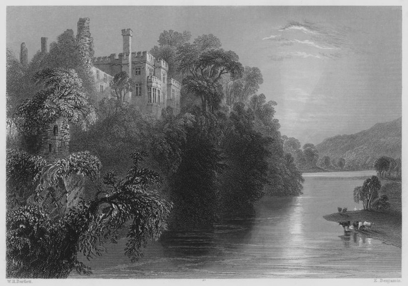 Castello di Lismore, Contea di Waterford (incisione) da William Henry (after) Bartlett