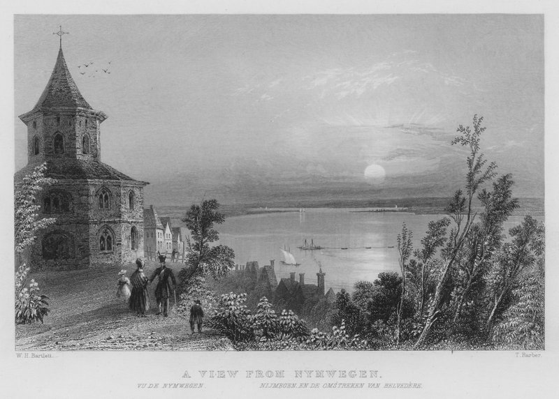 Una vista da Nimega (incisione) da William Henry Bartlett
