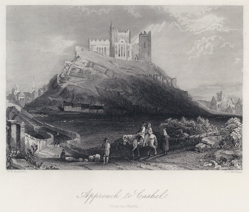 Approccio a Cashel, da Nord da William Henry Bartlett