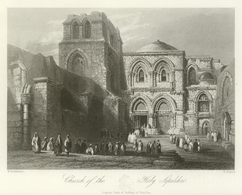 Chiesa del Santo Sepolcro, Gerusalemme da William Henry Bartlett