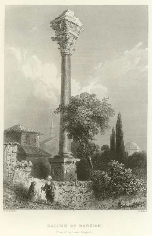 Colonna di Marciano, Costantinopoli da William Henry Bartlett