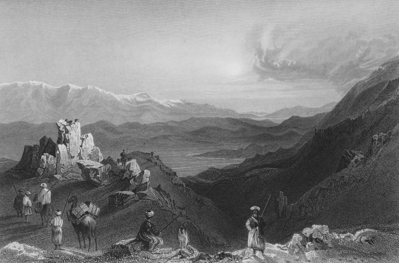 Djebel Sheich e Monte Hermon, dalla cima del Libano da William Henry Bartlett