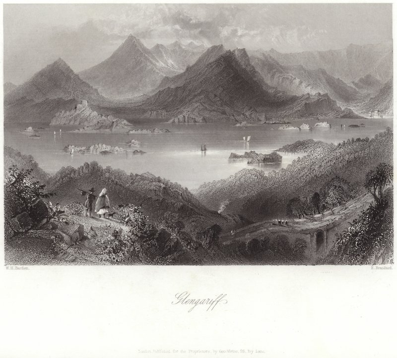 Glengariff nella contea di Cork da William Henry Bartlett