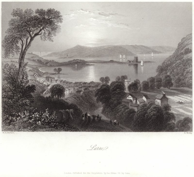 Larne nella contea di Antrim da William Henry Bartlett