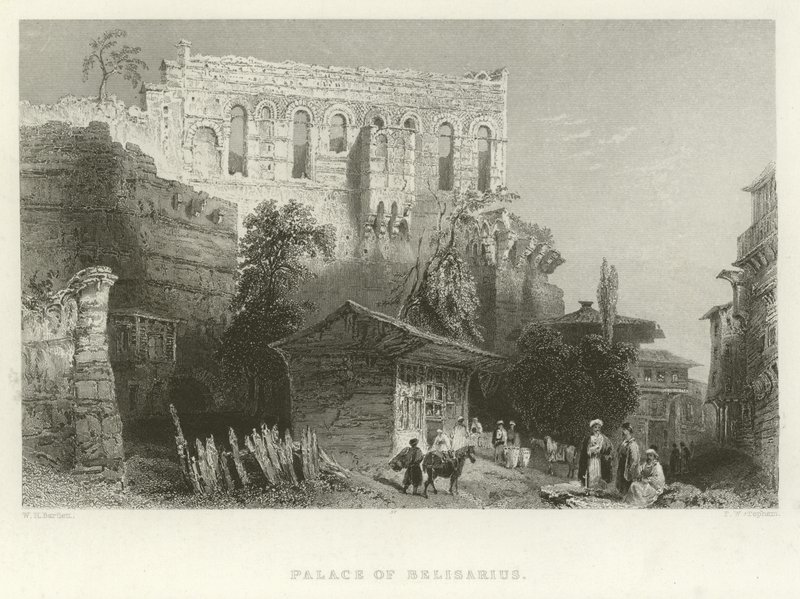 Palazzo di Belisario, Costantinopoli da William Henry Bartlett