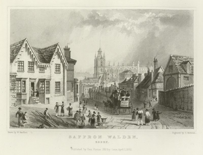 Saffron Walden, Essex da William Henry Bartlett