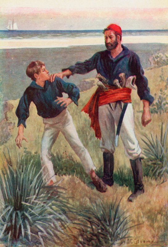 Una mano pesante afferrò la mia spalla e la tenne come in una morsa da William Henry Charles Groome
