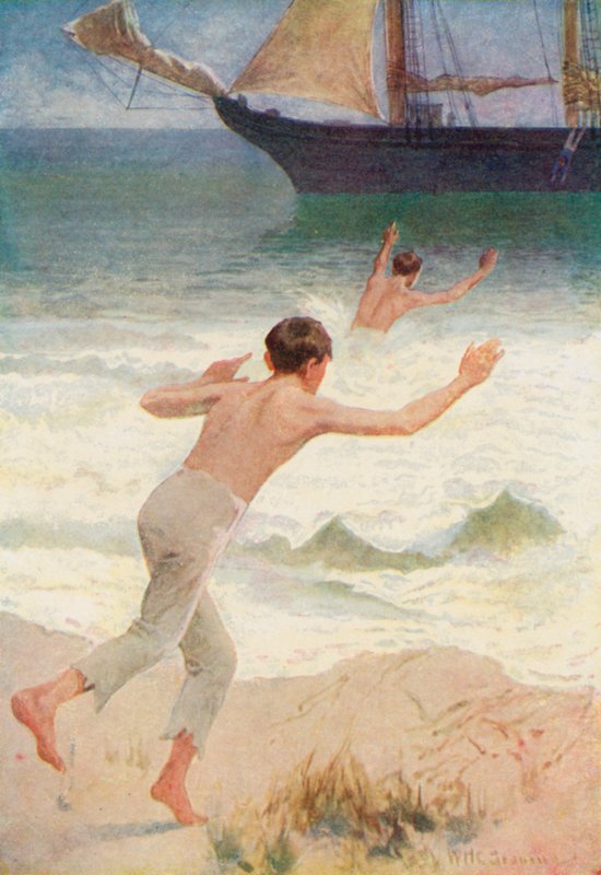 Sono saltato in mare nello stesso momento in cui Jack si è tuffato in mare da William Henry Charles Groome
