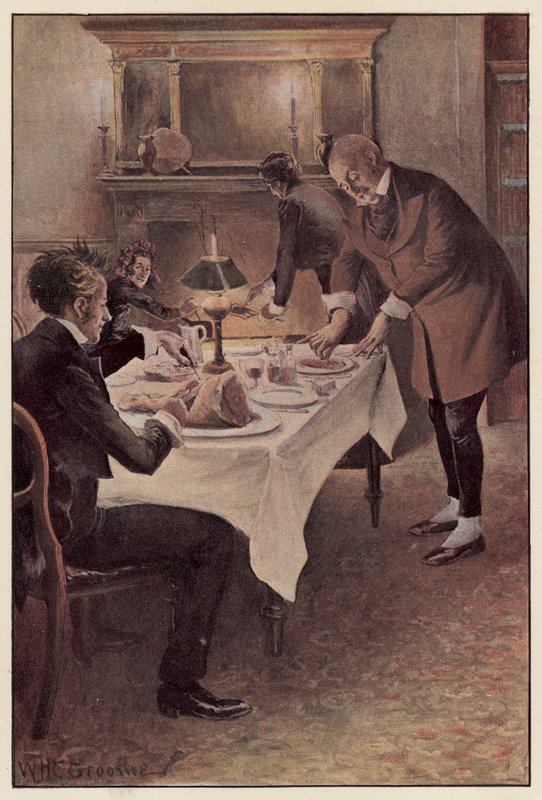 Traddles tagliò il montone a fette da William Henry Charles Groome