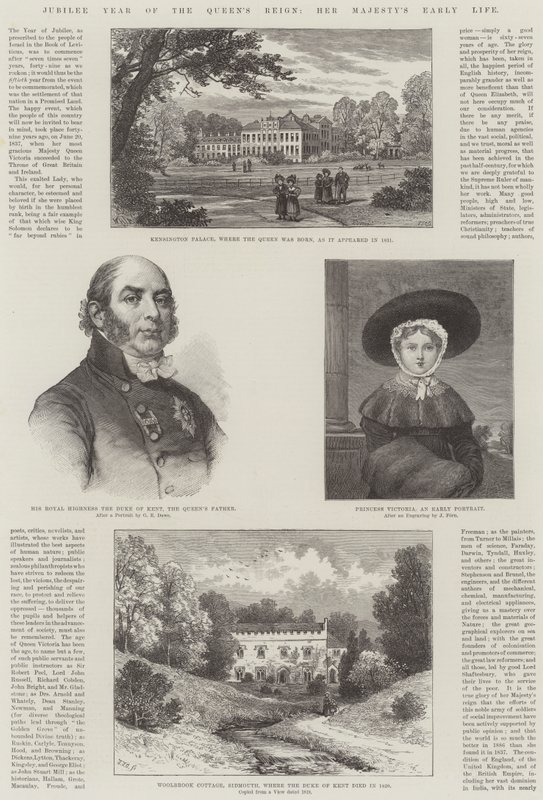 Anno del Giubileo del Regno della Regina, la prima vita di Sua Maestà da William Henry James Boot