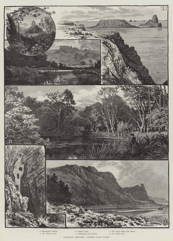 Schizzi Vagabondi, Gower, Galles del Sud da William Henry James Boot