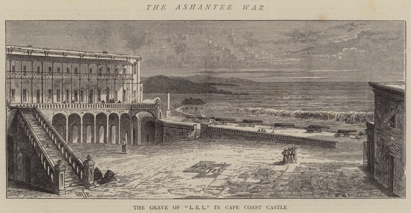 La guerra degli Ashanti, la tomba di L E L nel castello di Cape Coast da William Henry James Boot