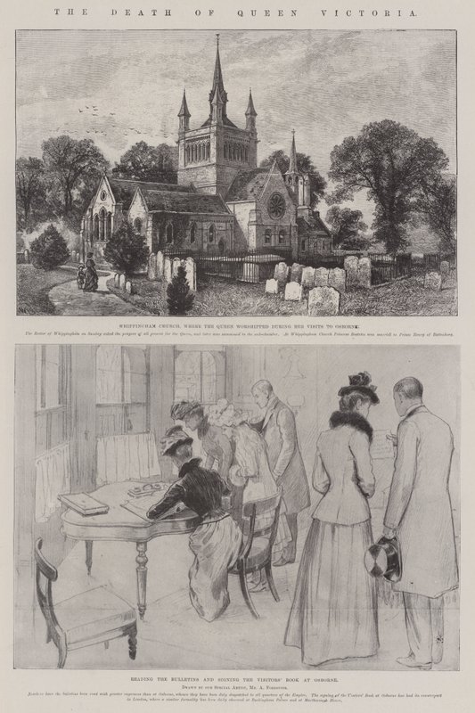La morte della regina Vittoria da William Henry James Boot