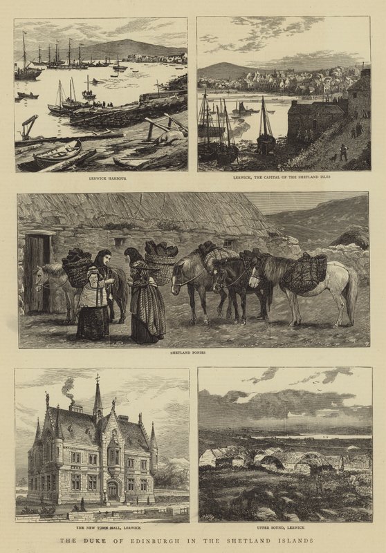 Il Duca di Edimburgo nelle Isole Shetland da William Henry James Boot