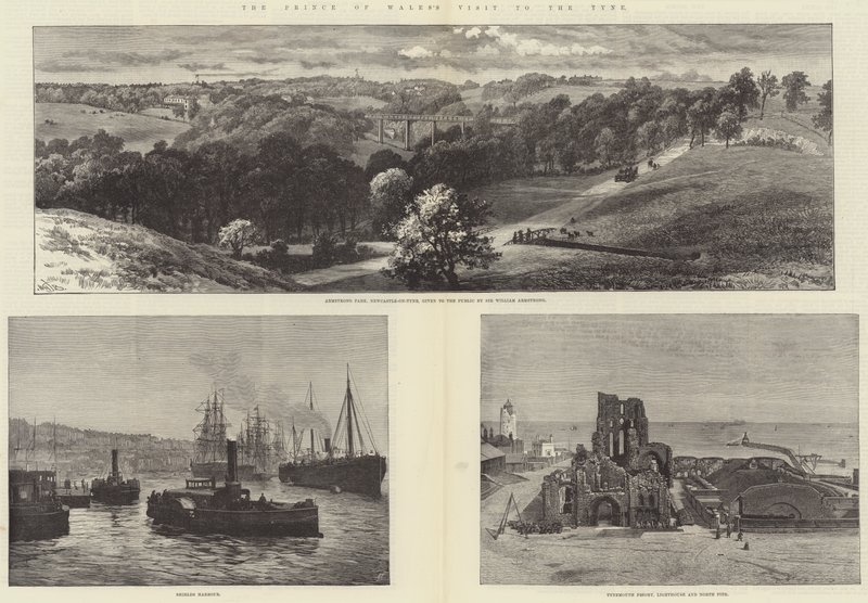 La visita del Principe di Galles al Tyne da William Henry James Boot